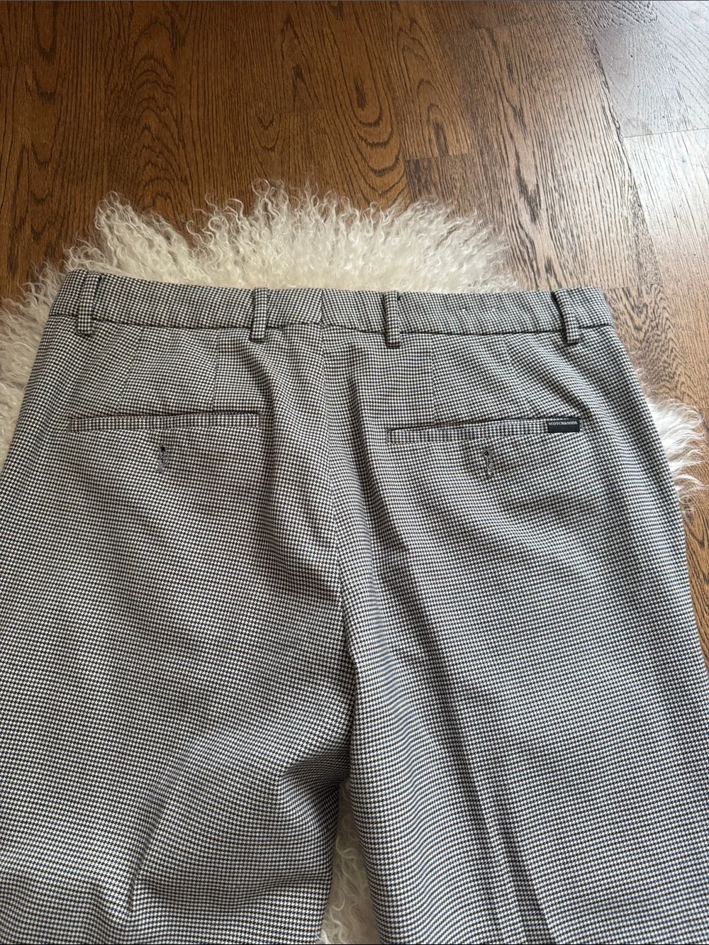 Scotch & Soda Dress Pants, Light Gray Houndstooth, sz 31/32, excellent condition